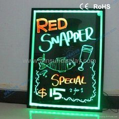 2012 new style led advertising board with neon effect