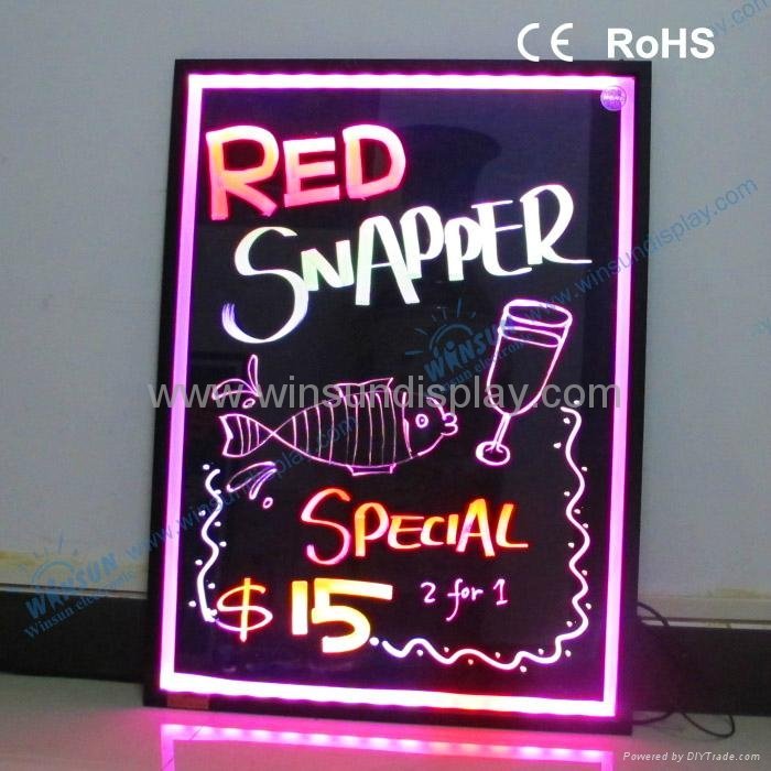 2012 new style led advertising board with neon effect 4