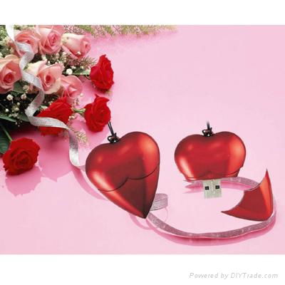 New Heart Shape USB Memory Drive 2