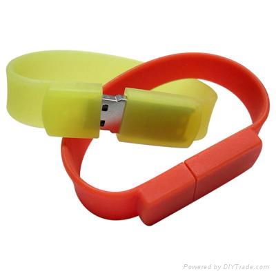 Promotion Silicone Wristband USB Disk 3