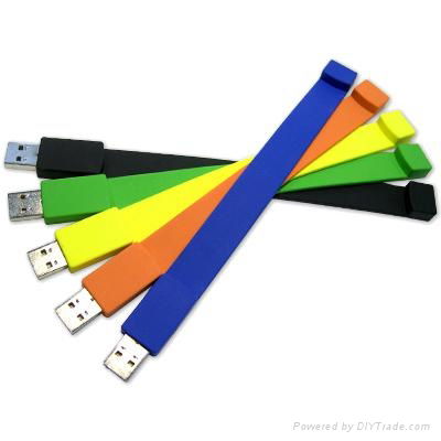 Promotion Silicone Wristband USB Disk 4