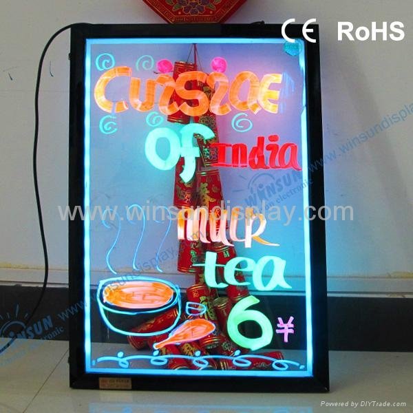 2012 electronic products transparent led writing boards 3