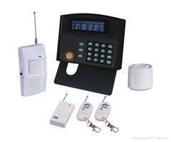 Wireless intruder house alarm with two way communications