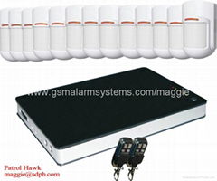 Smoke detector security wireless alarm system control panel