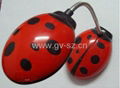 Ladybug shaped LED lamp