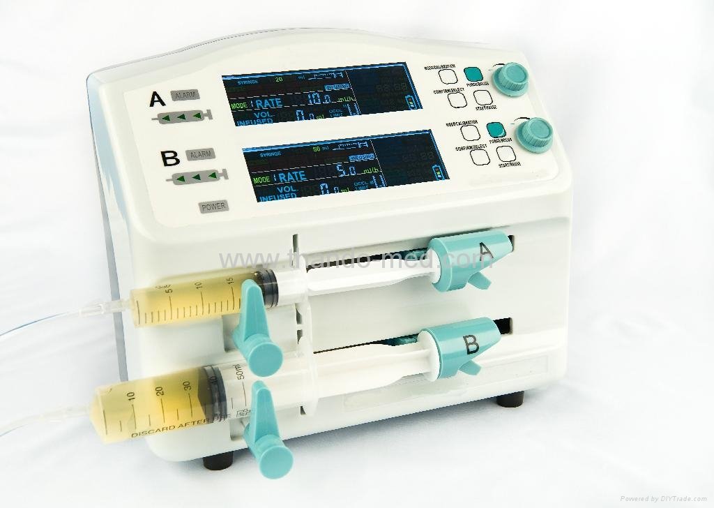 Two/Dual/Double Channels Syringe Pump with CE For Hspital/Clinic