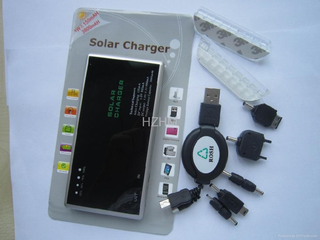 Solar Charger with 3000mAh