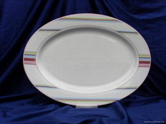 ceramic oval plate