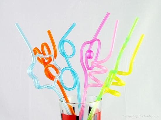 plastic crazy party straws ,shape straws,drinking straws,bar accessories