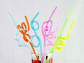 plastic crazy party straws ,shape straws,drinking straws,bar accessories 1