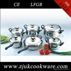 High Quality Stainless Steel Cookware Set 12pcs