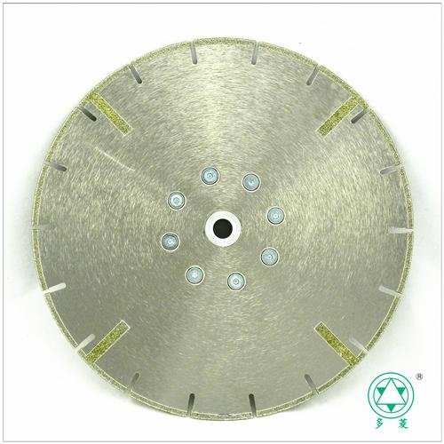 Electroplated diamond blade Reinforcing rib M14 Flange connected