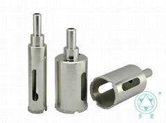 Electroplated diamond core bits