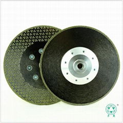 Electroplated diamond saw blade single