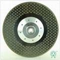 Electroplated diamond saw blade single side star cut-off wheel with M14 flange 2