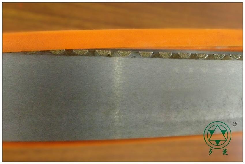Diamond band saw blade for cutting sapphire/graphite 3