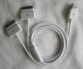 Dual iPhone/iPod USB Splitter Cable,