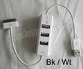 2-in-1 USB 2.0 Hub and Sync/Charge Cable for Apple Devices