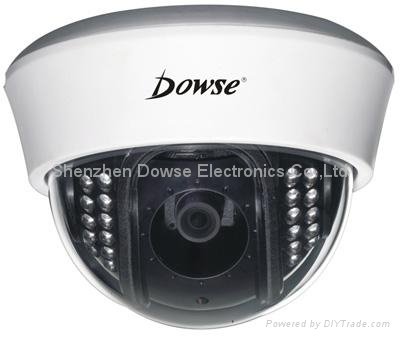 25M Dome IR CCTV CCD Camera Audio output 3D adjust
