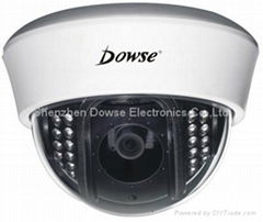 25M Dome IR CCTV CCD Camera Audio output 3D adjust