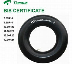 Tiumsun Truck butyl  Inner Tubes 10.00R20 12.00R20 7.50R16