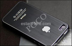 SGP Chrome Apple Logo Hard Back Case Cover for iPhone 4 4S 4G + screen protecter