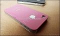 New glossy Pink Crystal Hard Case Cover for iPhone 4 4S 4G + Screen Protecter 1