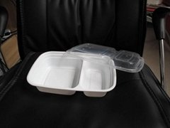LUNCH BOX(2 COMPARTMENT)LUNCH BOX AND DETACHABLE LID 32OZ