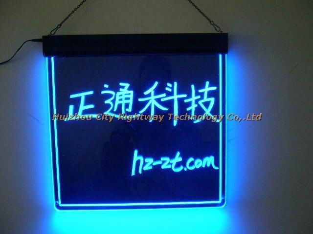 LED fluorescent writing board