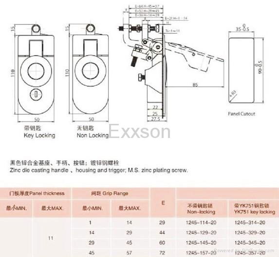 Lever latch/lock 2