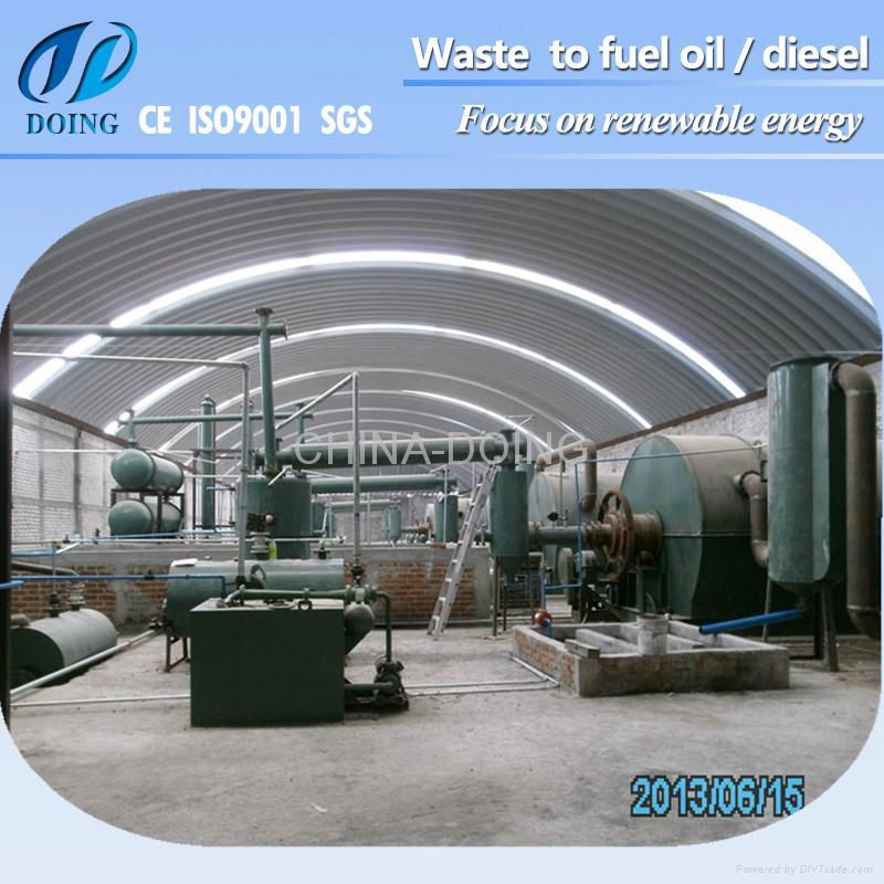 waste tire and plastic pyrolysis machine 2