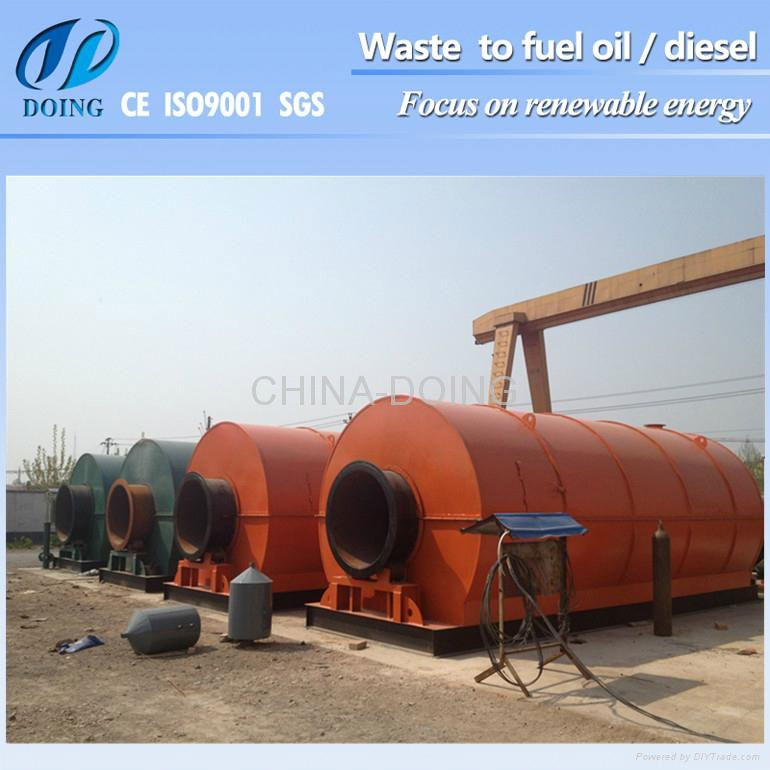 waste tire and plastic pyrolysis machine 4