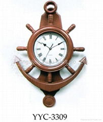 Wood quartz clock