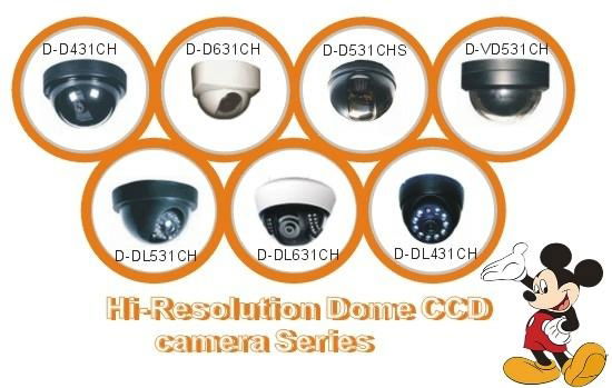 600TVL Hi-resolution dome CCD camera series 