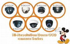 600TVL Hi-resolution dome CCD camera series