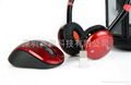 FM100 2.4G Double Swords Wireless Set （mouse+headset) 4