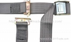 Cam buckle tie down strap