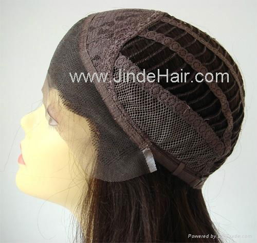 JinDe 100% human hair lace front wig