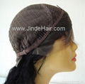 JinDe 100% human hair lace front wig 3