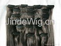 JinDe clip on 100% human hair extension 1