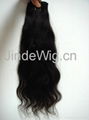 JinDe machine weft 100% human hair