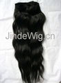 JinDe machine weft 100% human hair extension 2