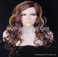 JinDe 100% human hair monofilament wig 1