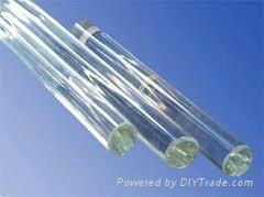 China Clear high borosilicate glass rod COE 3.3 3