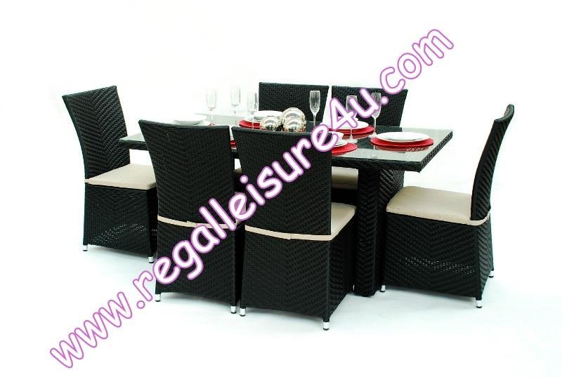 sell outdoor synthetic rattan patio garden wicker dining set furniture 2
