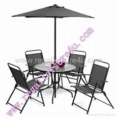 sell RLF-TH-002 patio garden aluminum outdoor sling dining set furniture