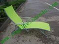  new system multi-position outdoor garden aluminum sling sun lounger