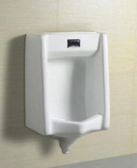 Wall-mounted sensor urinal