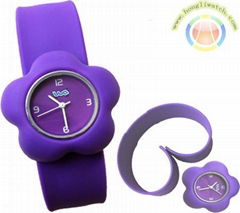 Separable Silicone Slap on Watch