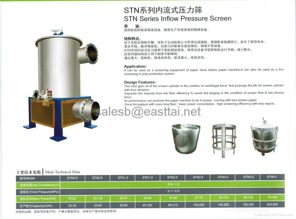Inflow Pressure Screen in Stock Preparation Line for Paper Processing Machinery 4